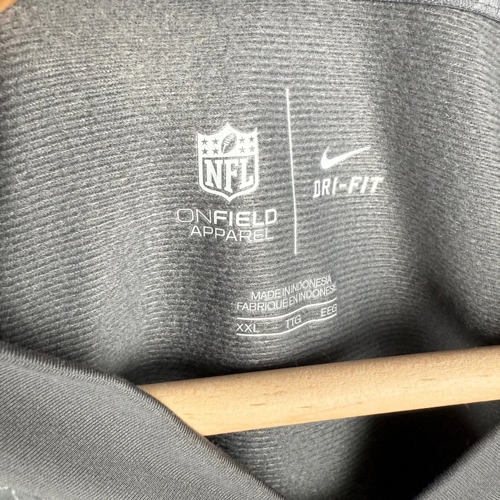 Indianapolis Colts Dri-FIT Full Zip Jacket‎ Mens XXL Gray White NFL On Field